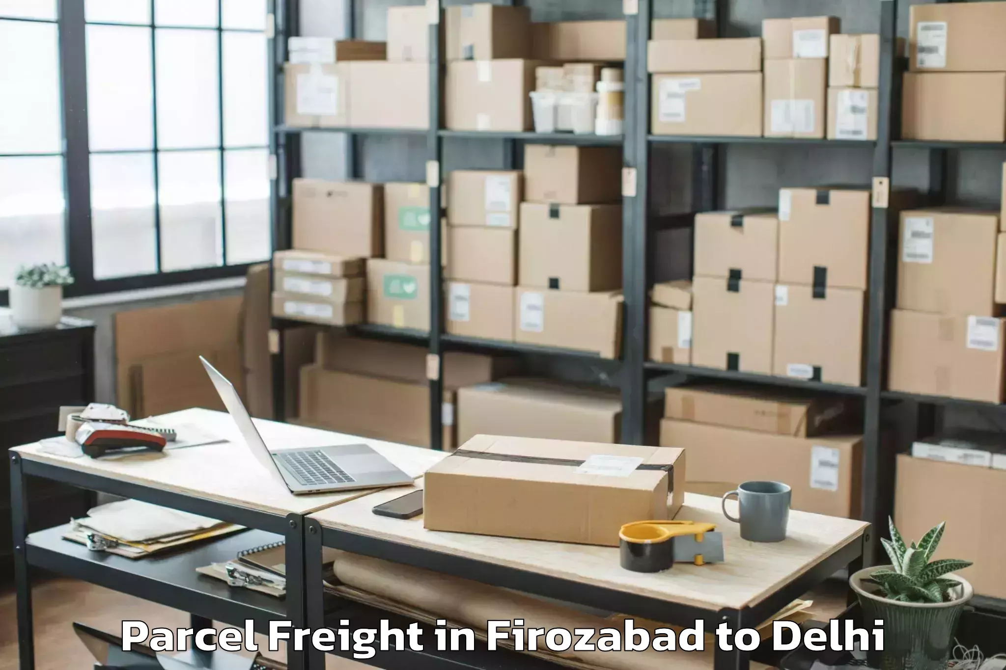 Discover Firozabad to Vivek Vihar Parcel Freight